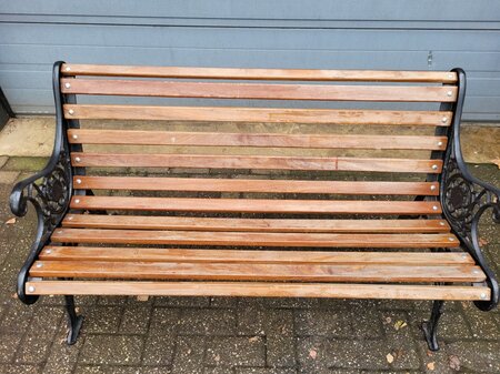 Antieke parkbank tuinbank