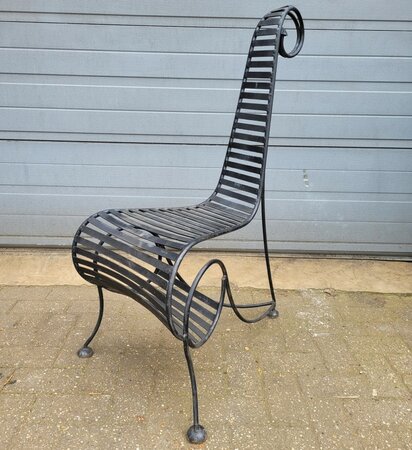 Art Nouveau smeedijzeren tuinstoelen
