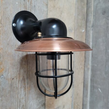 Klassieke zwarte koperen buitenlamp - WM3Z