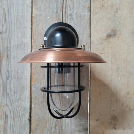 Klassieke zwarte koperen buitenlamp - WM3Z