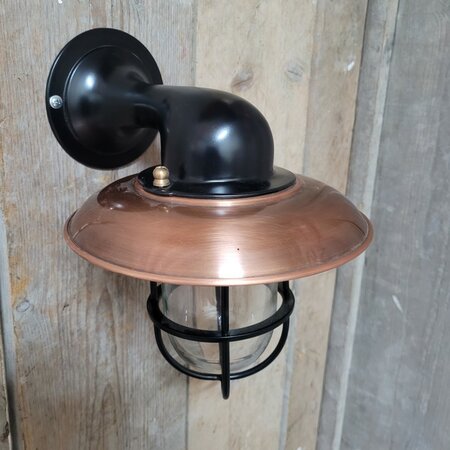 Klassieke zwarte koperen buitenlamp - WM3Z