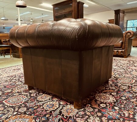 Bendic Chesterfield 1-zits bank donkerbruin