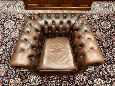 Bendic Chesterfield 1-zits bank donkerbruin