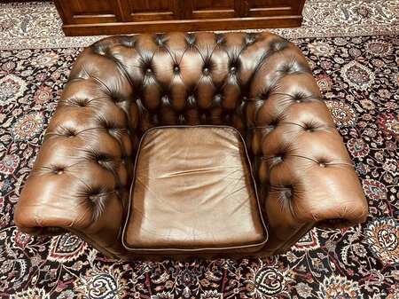 Bendic Chesterfield 1-zits bank donkerbruin