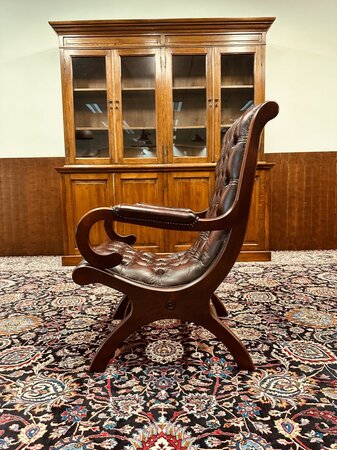 Winchester Chesterfield lounge chair Oxblood