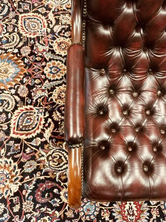 Winchester Chesterfield lounge chair Oxblood