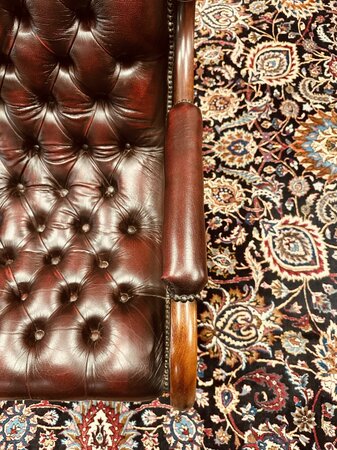 Winchester Chesterfield lounge chair Oxblood