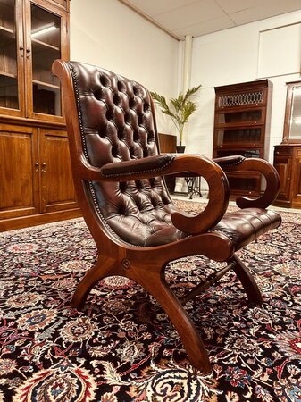 Winchester Chesterfield lounge chair Oxblood