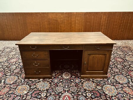 Engels Koloniaal Teak bureau
