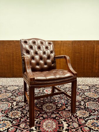 Engelse Chesterfield stoel Bordeaux