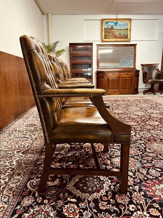 2 Springvale lederen eetkamerstoelen