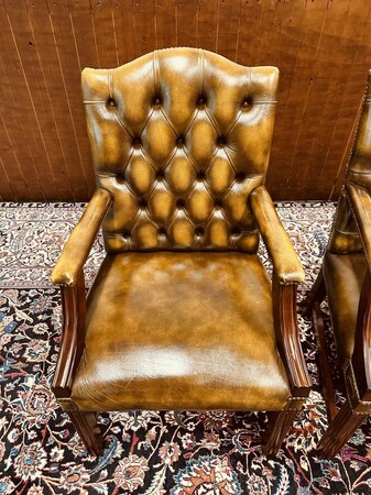 2 Springvale lederen eetkamerstoelen