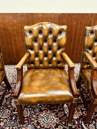 2 Springvale lederen eetkamerstoelen