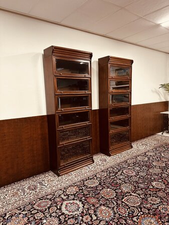 Antieke Globe Wernicke bibliotheekkast