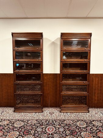 Antieke Globe Wernicke bibliotheekkast