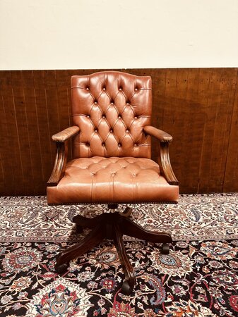 Chesterfield Gainsborough bureaustoel Bordeaux