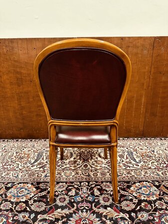 Antiek Italiaans wortelhout bureau met bureaustoel