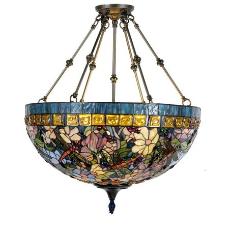 Grote Tiffany hanglamp Libelle