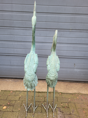 Koppel bronze kraanvogels