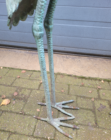 Koppel bronze kraanvogels