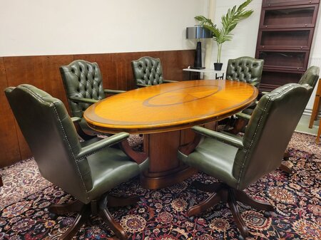 Art Deco Globe Wernicke Vergadertafel Tafel