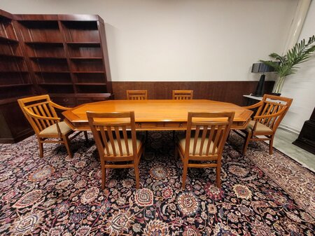 Art Deco Jan Frantzen Vergadertafel Tafel met 6 stoelen