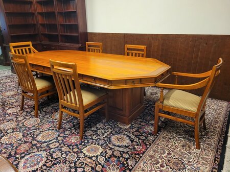 Art Deco Jan Frantzen Vergadertafel Tafel met 6 stoelen