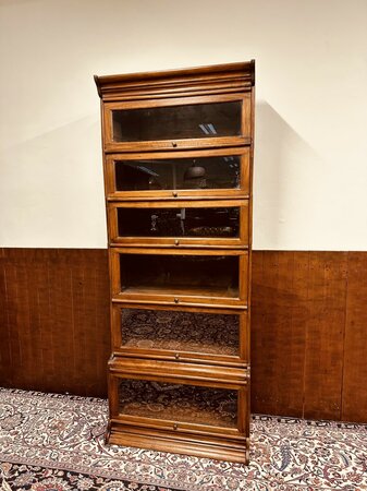 Antieke Klassieke Globe Wernicke bibliotheekkast