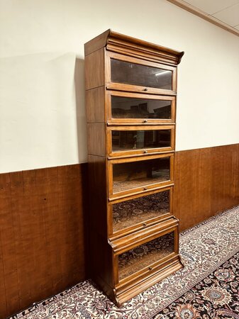 Antieke Klassieke Globe Wernicke bibliotheekkast