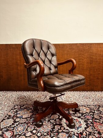 Engelse Chesterfield President Chair Bureaustoel