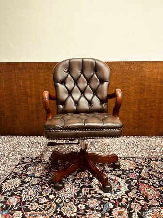 Engelse Chesterfield President Chair Bureaustoel