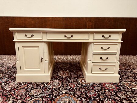 Wit Klassiek Engels bureau met bureaustoel