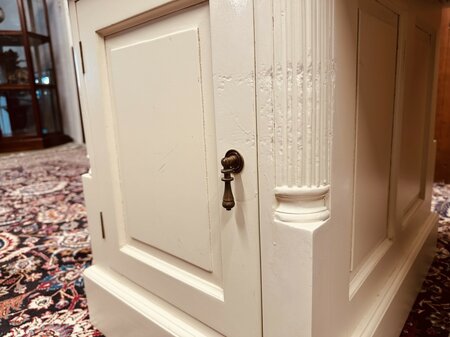 Wit Klassiek Engels bureau met bureaustoel