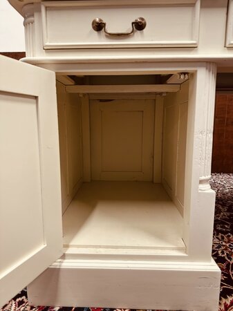 Wit Klassiek Engels bureau met bureaustoel