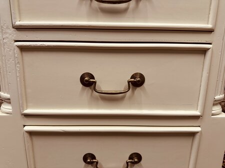Wit Klassiek Engels bureau met bureaustoel
