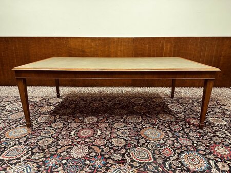 Grote antieke Engelse bureau schrijftafel vergadertafel