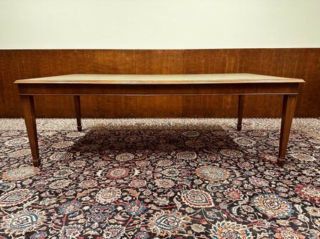 Grote antieke Engelse bureau schrijftafel vergadertafel