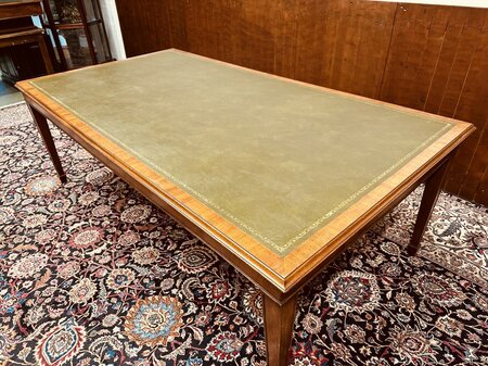 Grote antieke Engelse bureau schrijftafel vergadertafel