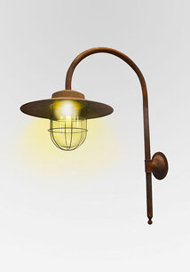 Landelijke cortenstalen buitenlamp - WC7