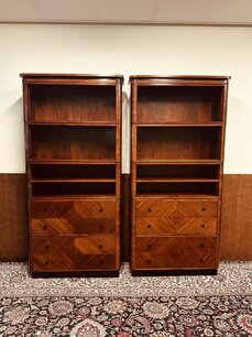 Classic English Art Deco Globe Wernicke Bookcases