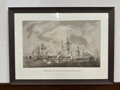 Prent "Victory of trafalgar, in the rear"