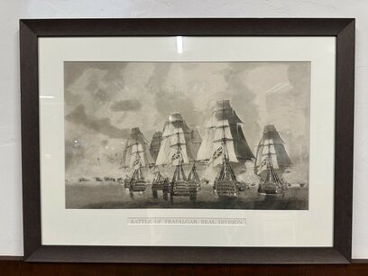 Prent "Battle of Trafalgar, real division"