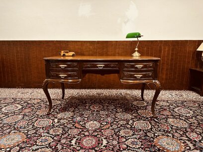 Klassieke Engelse Rozenhouten Schrijftafel