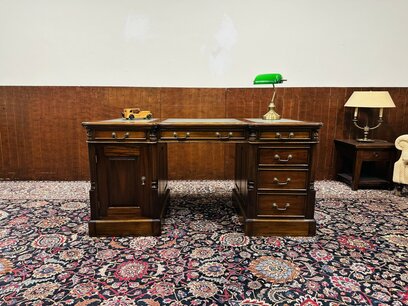 Klassiek Engels Bureau Groene Inleg