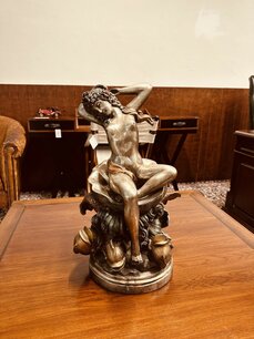 Antiek brons beeld Venus van Boticelli