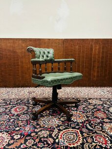 Classic English Desk Chair Mint