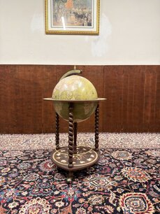 Klassieke Italiaanse Zoffoli Barglobe Vloermodel