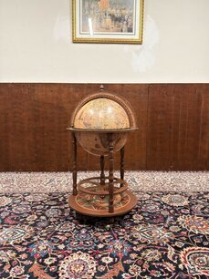Klassieke Italiaanse Zoffoli Barglobe Vloermodel