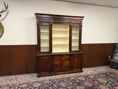 Klassiek Engelse Apothekerskast Boekenkast