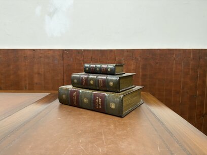 Set van 3 Engelse opbergboeken met schuiflade